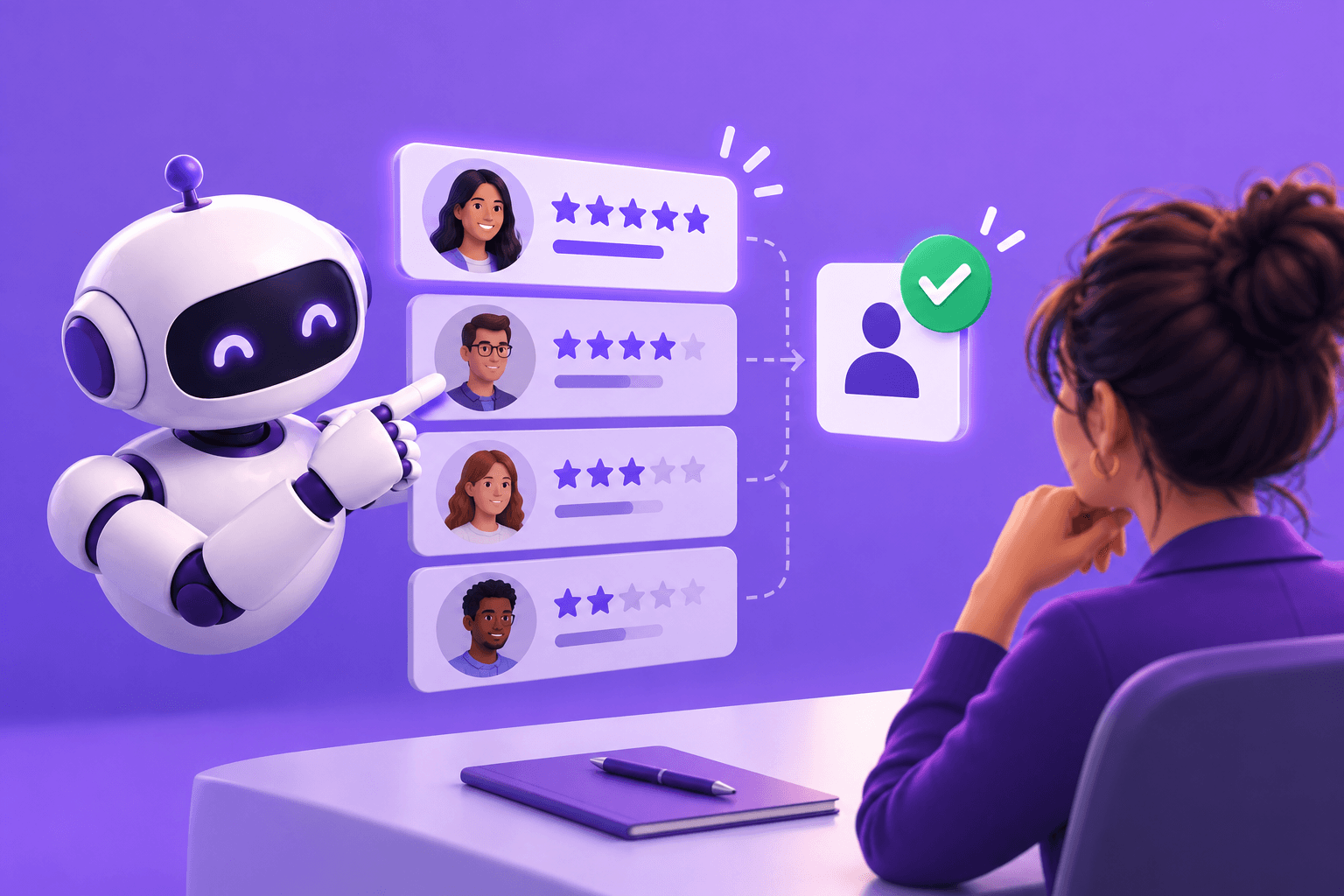 AI is ranking candidates, with a human to sign off