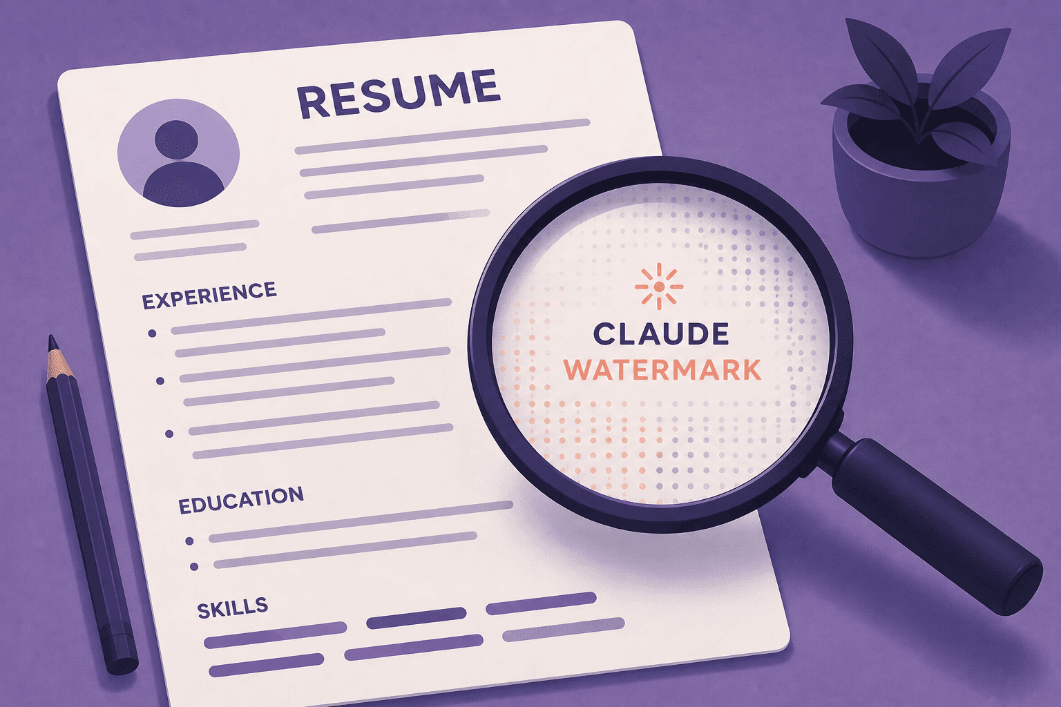 Claude's new watermark might barely show up on a resume
